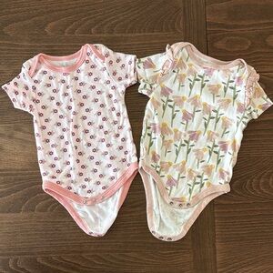 Cloud Island and Baby Gear Floral Bodysuits